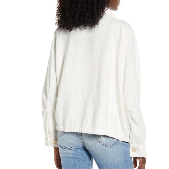 Blank NYC White Linen Utility Jacket Sz S - Picture 2 of 15